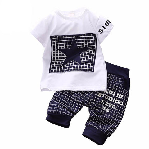 Star-Printed Clothes Set