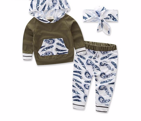Spring/Autumn Baby Girls Cotton Set