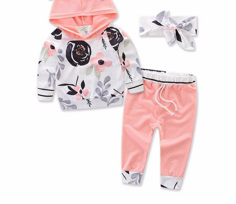 Spring/Autumn Baby Girls Cotton Set