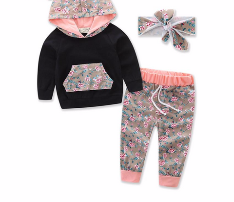 Spring/Autumn Baby Girls Cotton Set