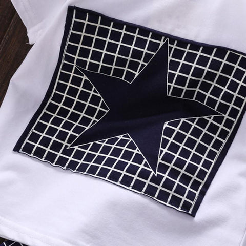 Star-Printed Clothes Set