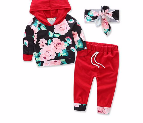 Spring/Autumn Baby Girls Cotton Set