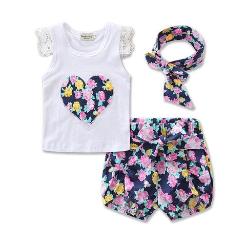 Spring/Autumn Baby Girls Cotton Set