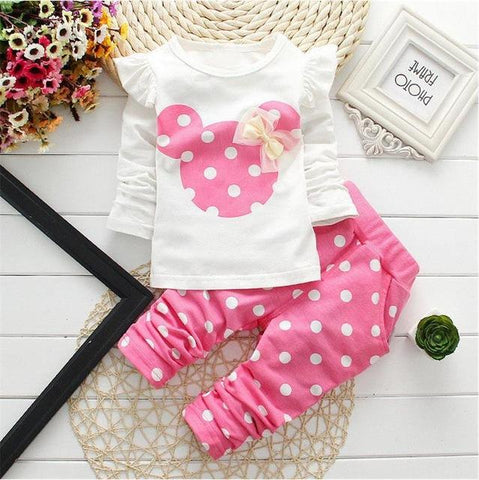 Spring/Autumn Baby Girls Cotton Set