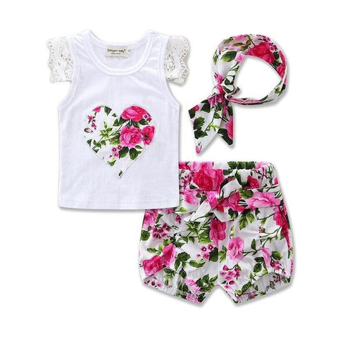 Spring/Autumn Baby Girls Cotton Set