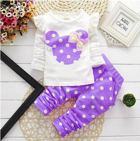 Spring/Autumn Baby Girls Cotton Set