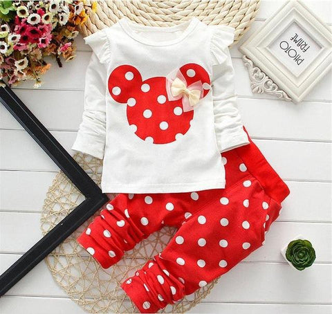 Spring/Autumn Baby Girls Cotton Set