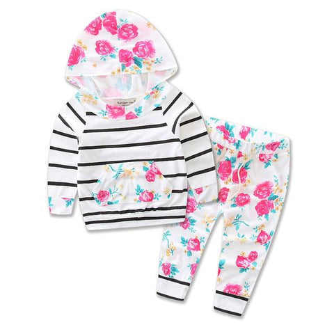 Spring/Autumn Baby Girls Cotton Set