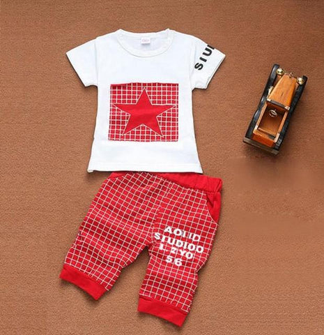 Star-Printed Clothes Set